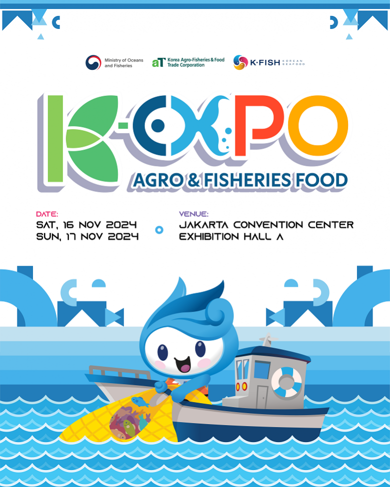 Fisheries Pavilion K-Expo 2024 Perkenalkan Produk K-Seafood Halal di Indonesia